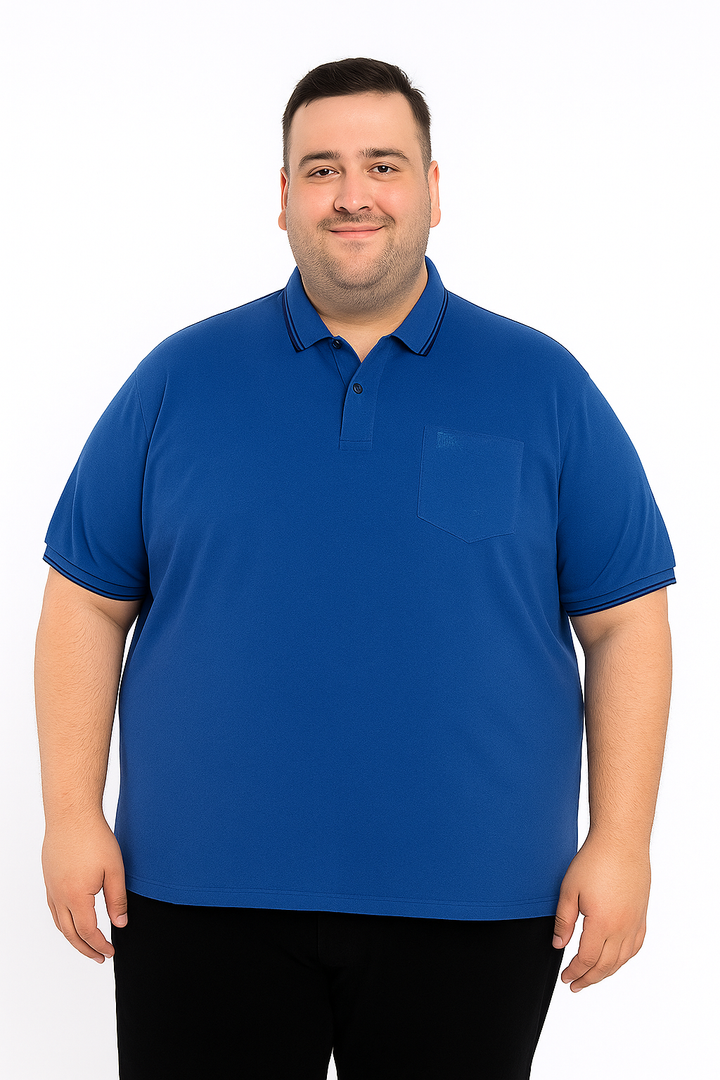 Men’s Melange Polo Shirt- Big & Tall