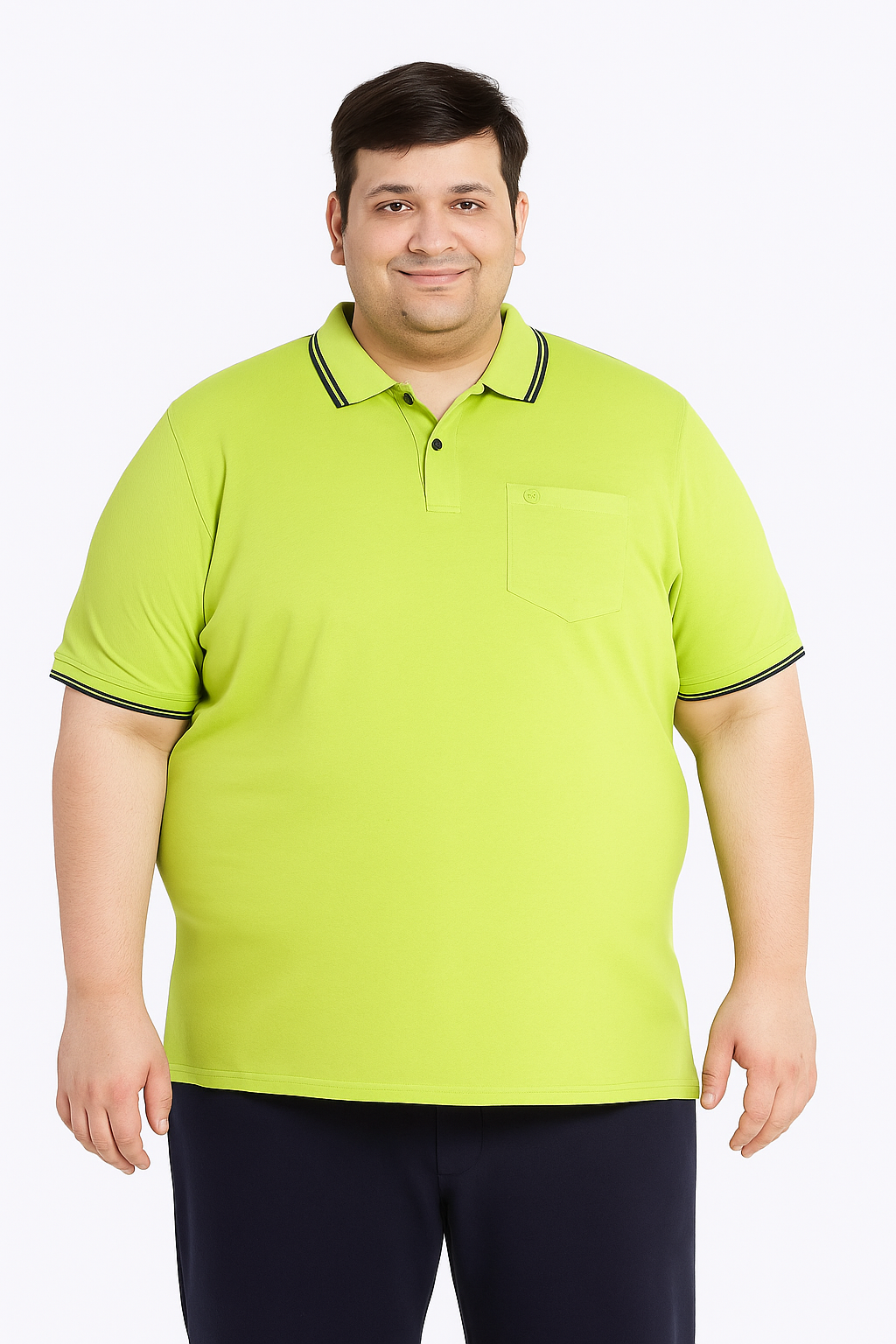 Men’s Melange Polo Shirt- Big & Tall