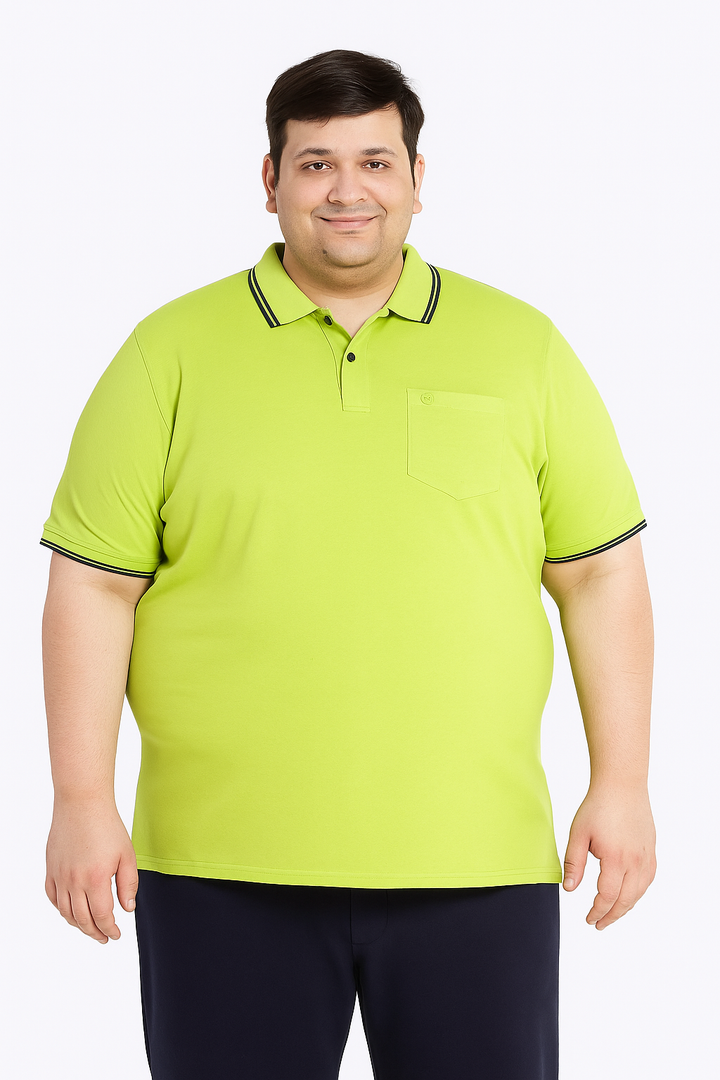 Men’s Melange Polo Shirt- Big & Tall