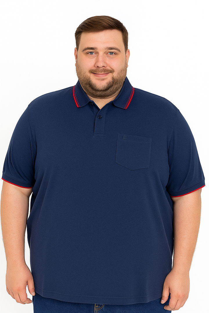 Men’s Melange Polo Shirt- Big & Tall