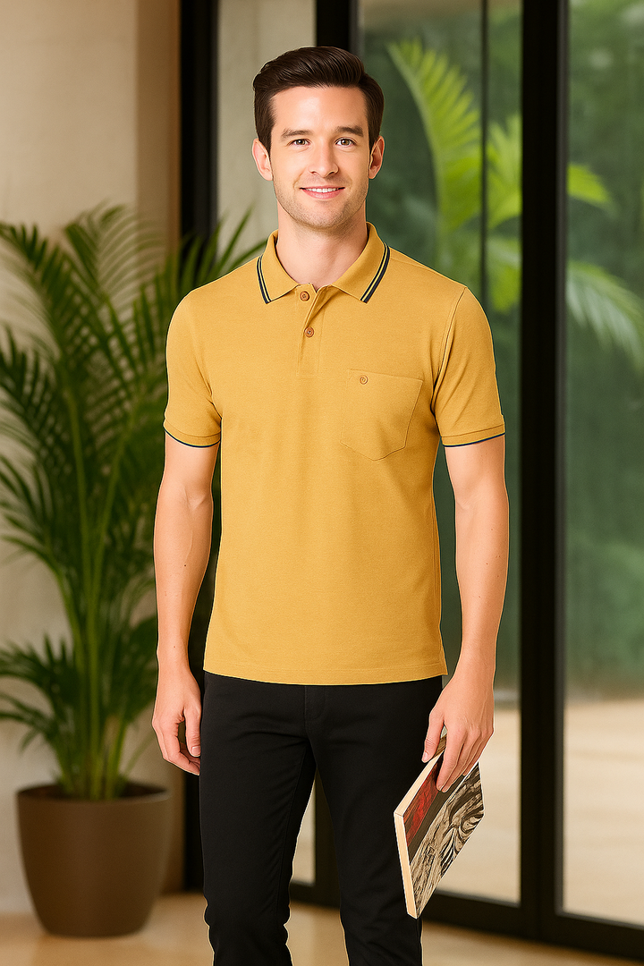 Men’s Melange Polo Shirt