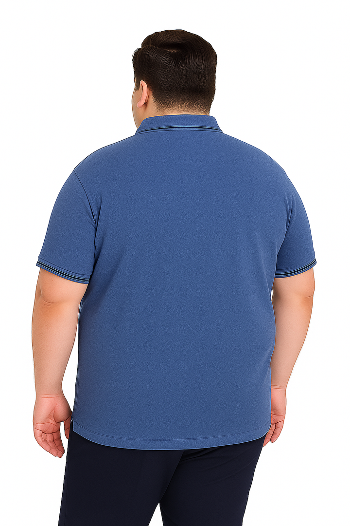 Men’s Melange Polo Shirt- Big & Tall