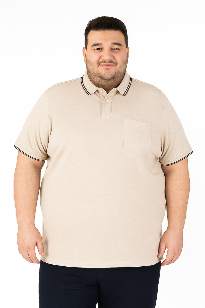 Men’s Melange Polo Shirt- Big & Tall