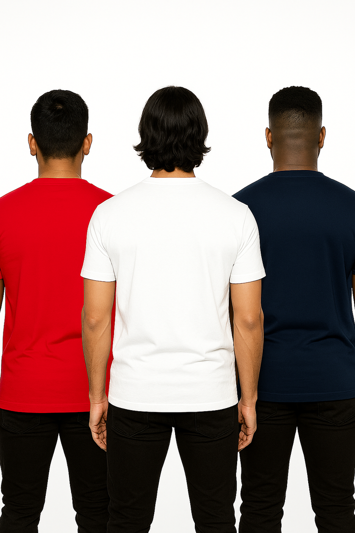 Men's Pack of 3 T-Shirts - Solid