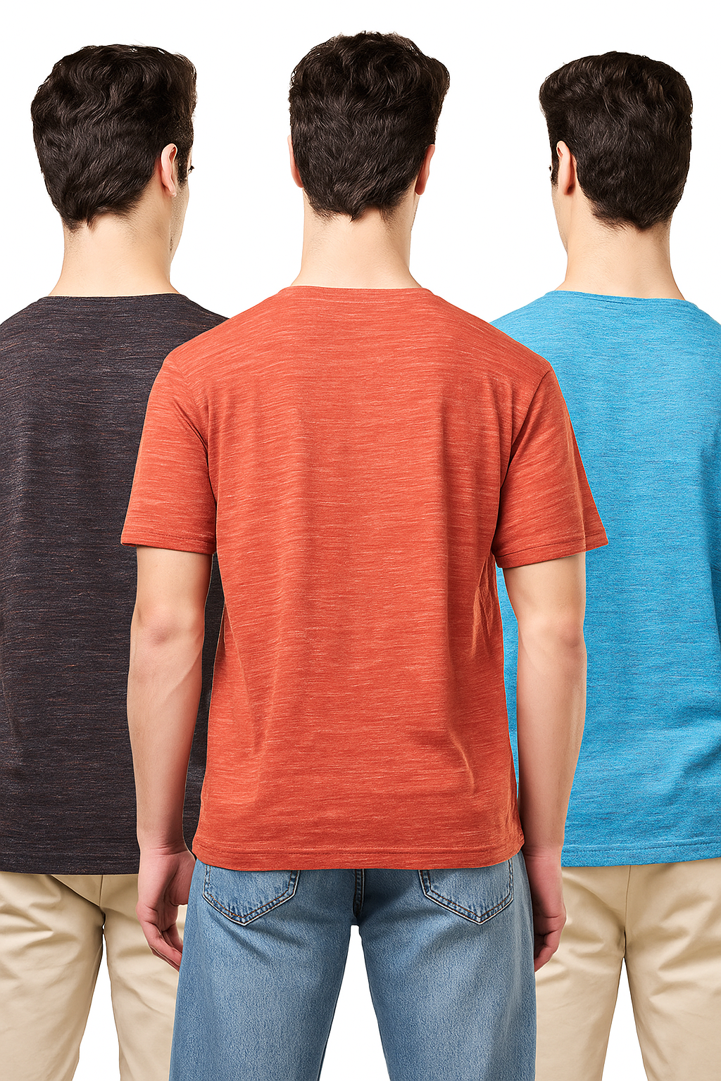 Men's Pack of 3 T-Shirts – Melange - Big & Tall