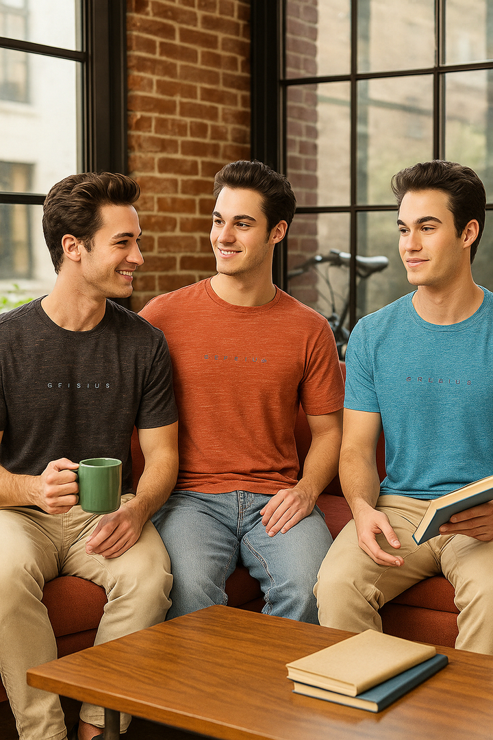 Men's Pack of 3 T-Shirts – Melange