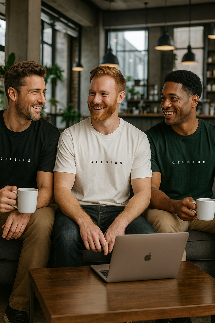 Men's Pack of 3 T-Shirts - Solid - Big & Tall