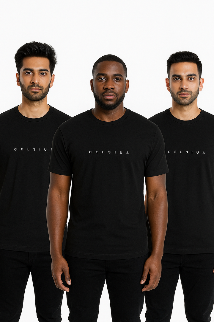 Men's Pack of 3 T-Shirts - Solid