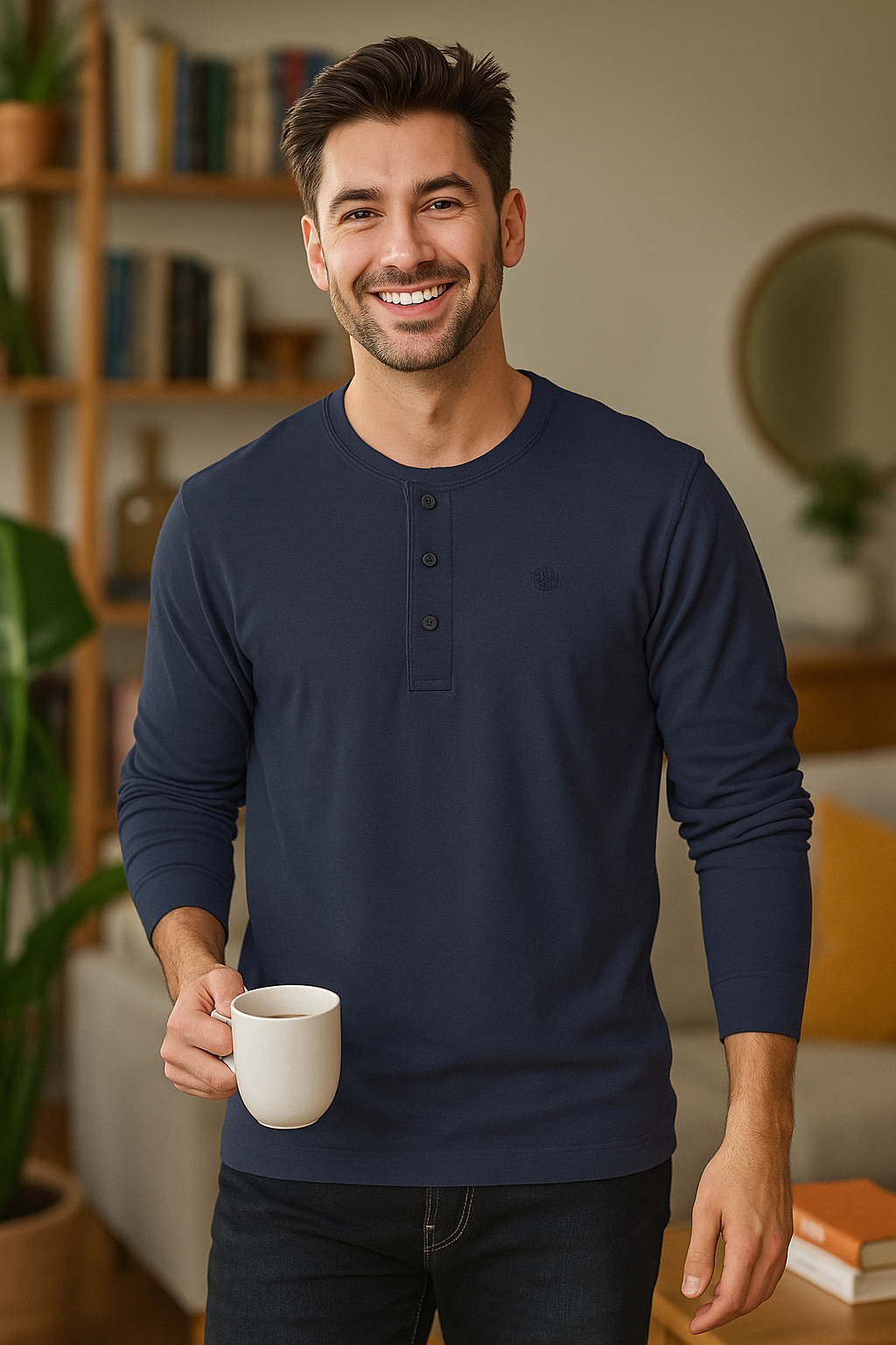 NAVY MELANGE