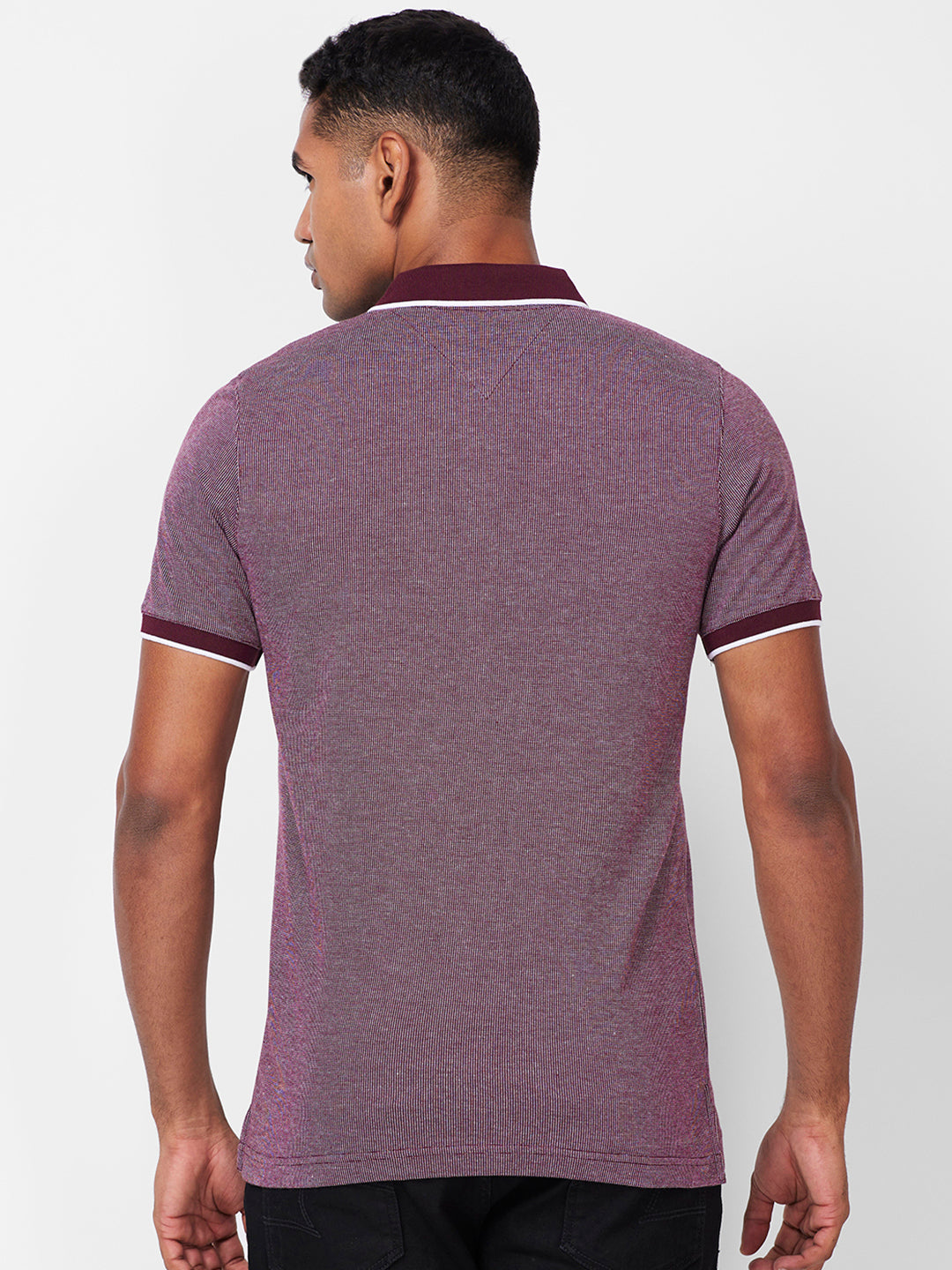 Men’s Contrast Collar Polo T-Shirt