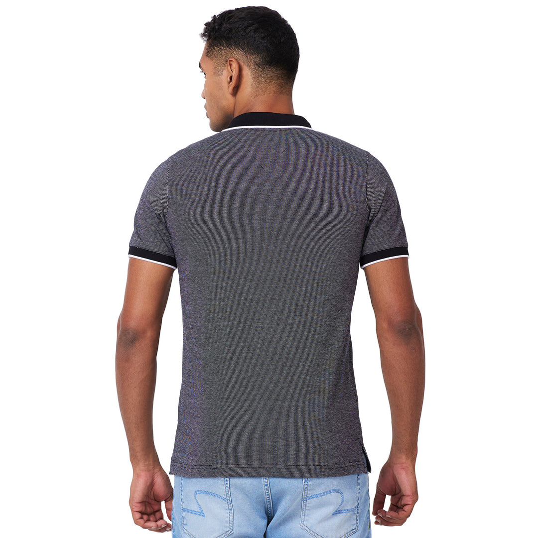 Men’s Contrast Collar Polo T-Shirt