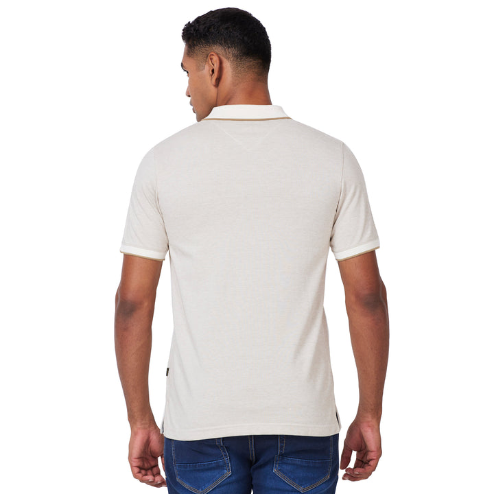Men’s Contrast Collar Polo T-Shirt