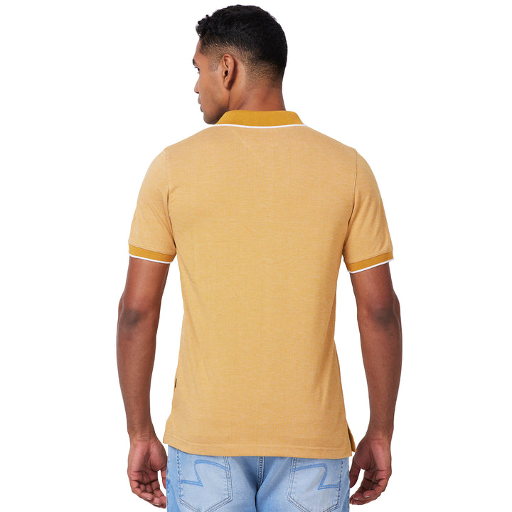 Men’s Contrast Collar Polo T-Shirt