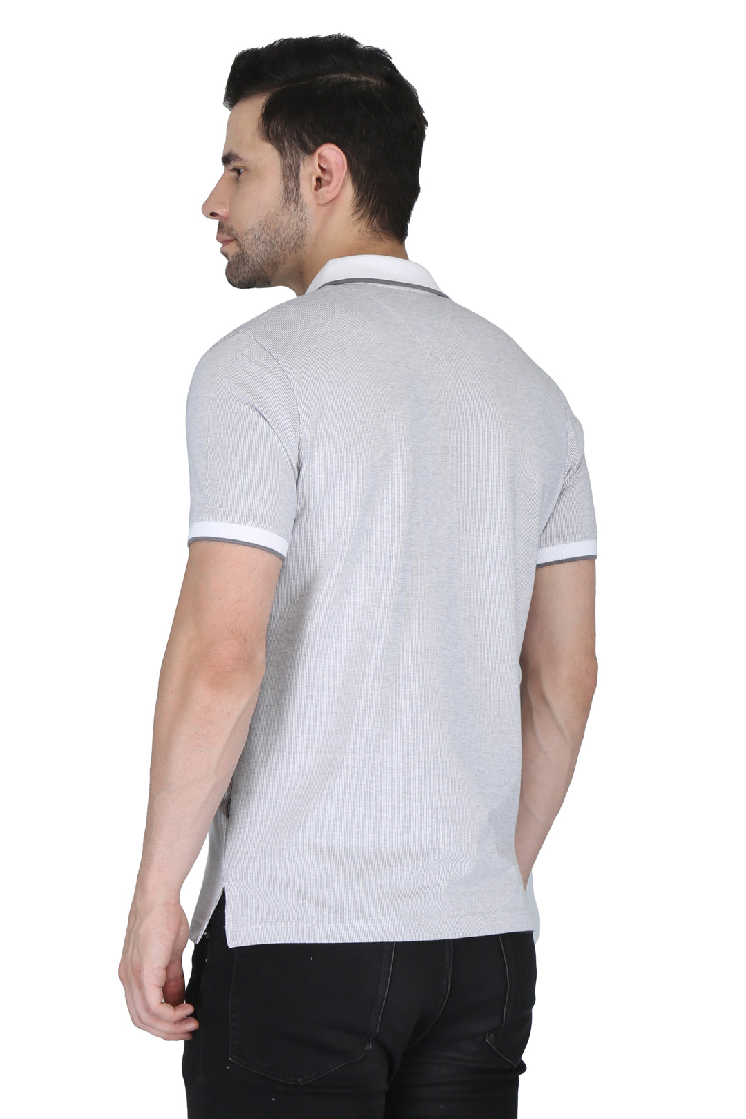 Men’s Contrast Collar Polo T-Shirt
