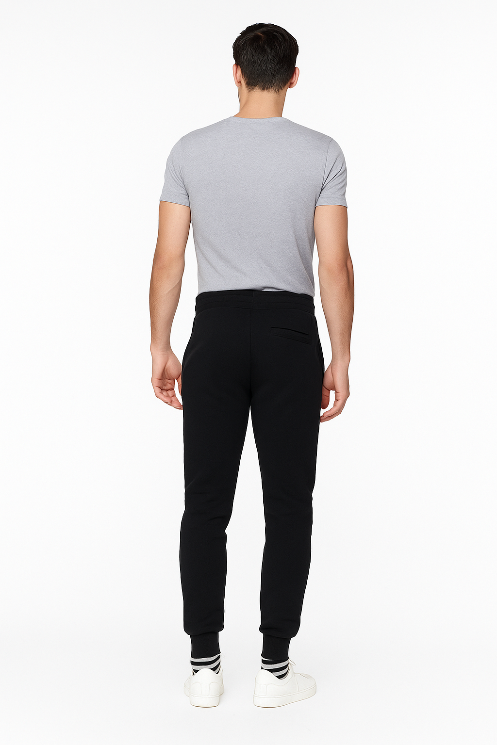 Men’s Interlock Track Pants with Rib – Slim Comfort Fit