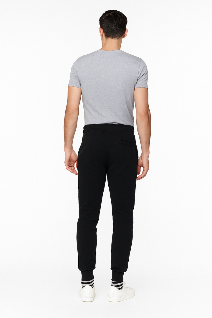 Men’s Interlock Track Pants with Rib – Slim Comfort Fit