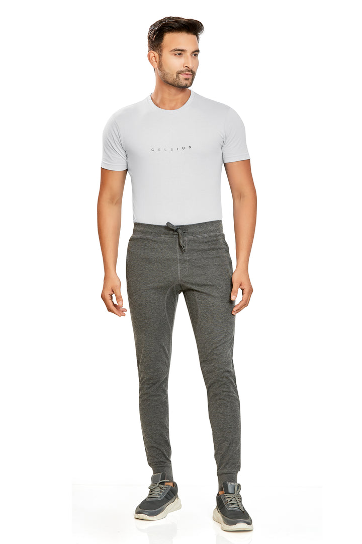 Men’s Interlock Track Pants with Rib – Slim Comfort Fit