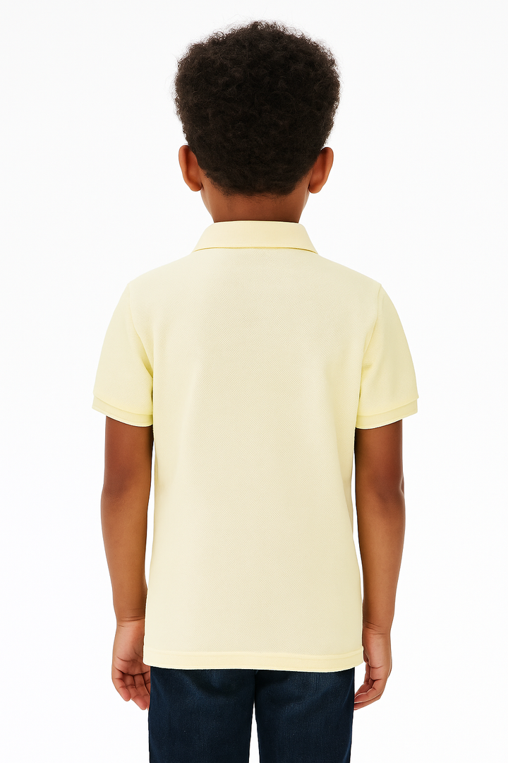Kids' Piqué Plain Polo with Logo – Classic & Comfortable Polo Shirt for Kids