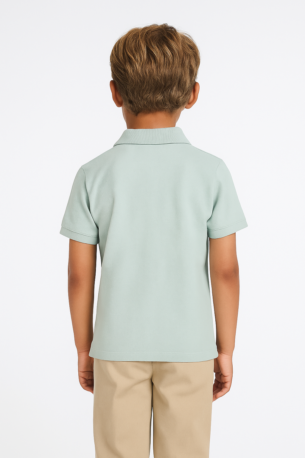 Kids' Piqué Plain Polo with Logo – Classic & Comfortable Polo Shirt for Kids