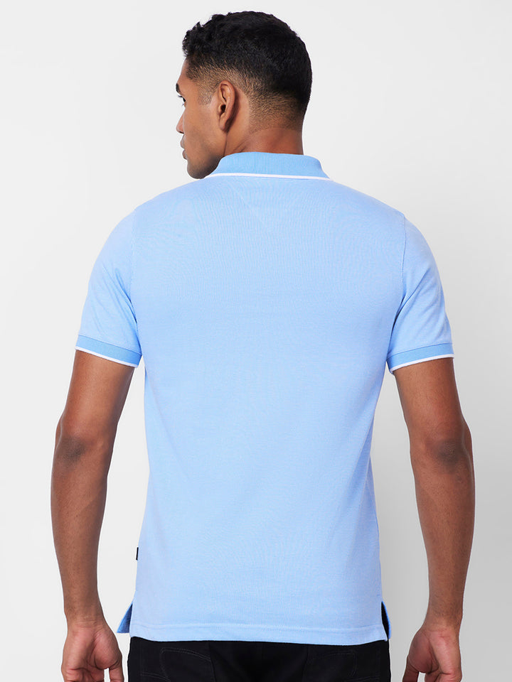 Men’s Contrast Collar Polo T-Shirt