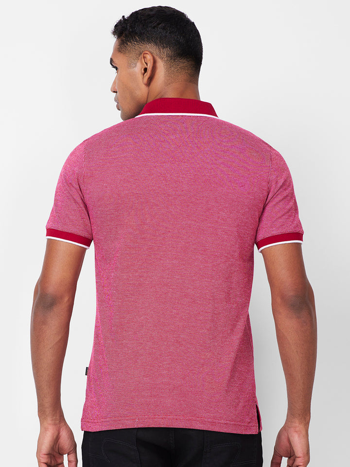 Men’s Contrast Collar Polo T-Shirt