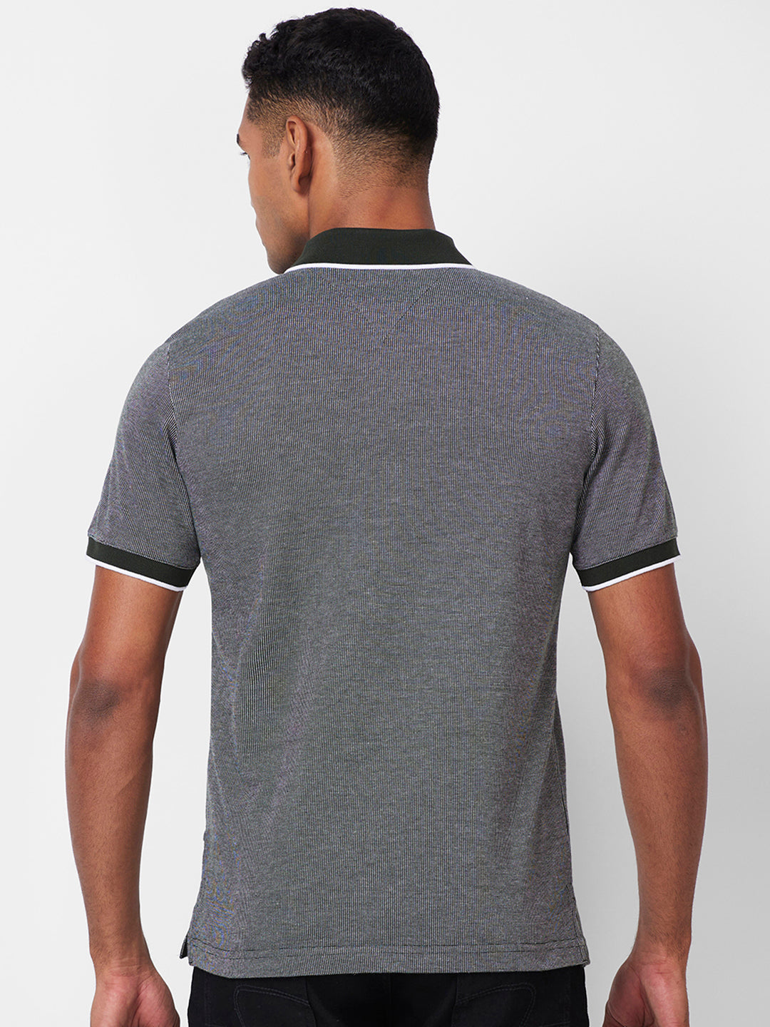 Men’s Contrast Collar Polo T-Shirt