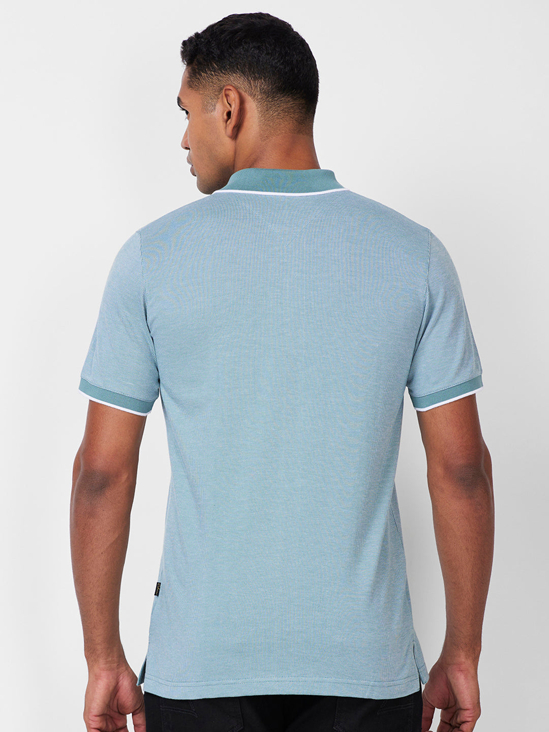 Men’s Contrast Collar Polo T-Shirt
