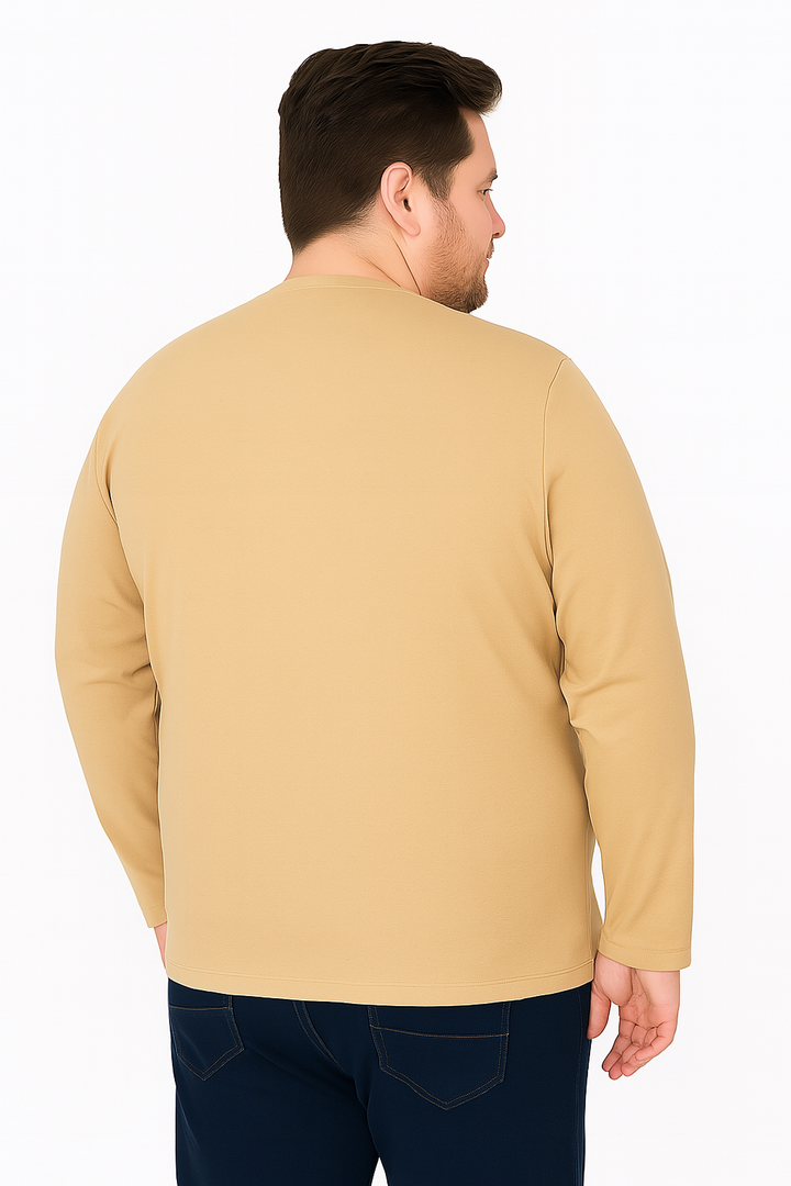 Men’s  Full Sleeve Crew Neck T-Shirt- Big &Tall