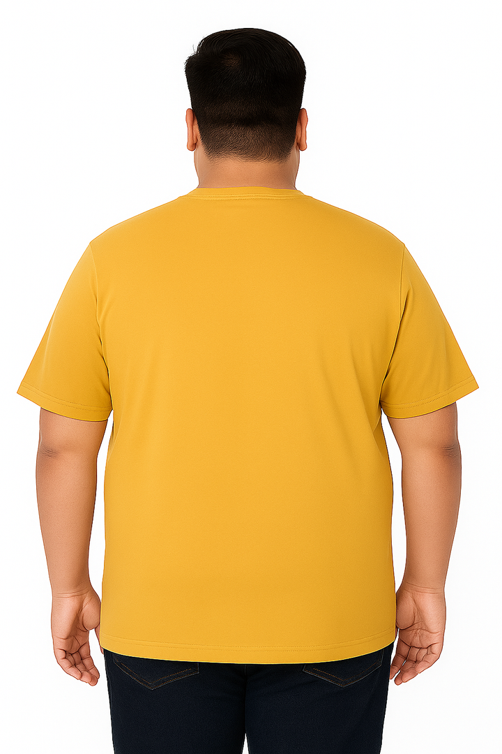 Men’s Printed Round Neck Tee – “Team Never Works Alone” -  Big & Tall