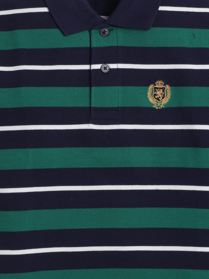 Boys Striped Polo T-Shirt – Cotton Blend Kids Wear