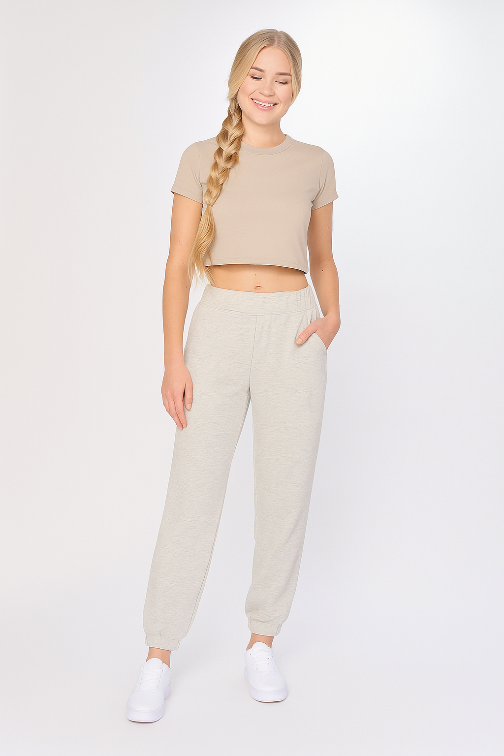 Women's DRI-EASE Cotton Blend Crop Top