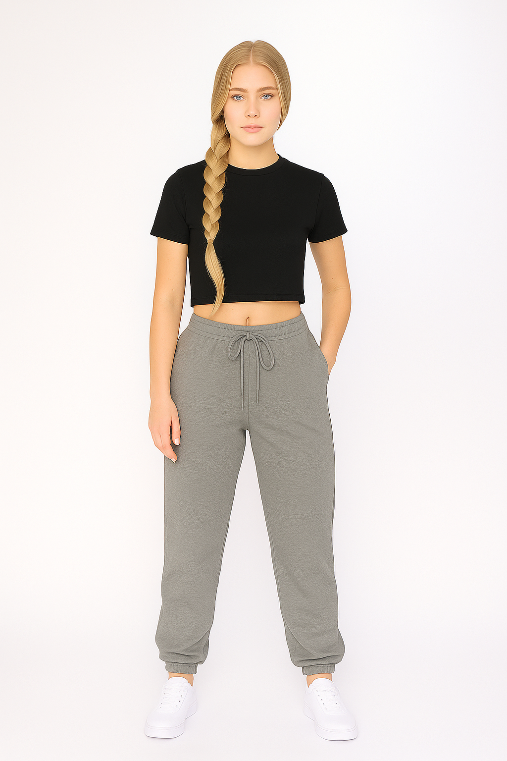 Women's DRI-EASE Cotton Blend Crop Top