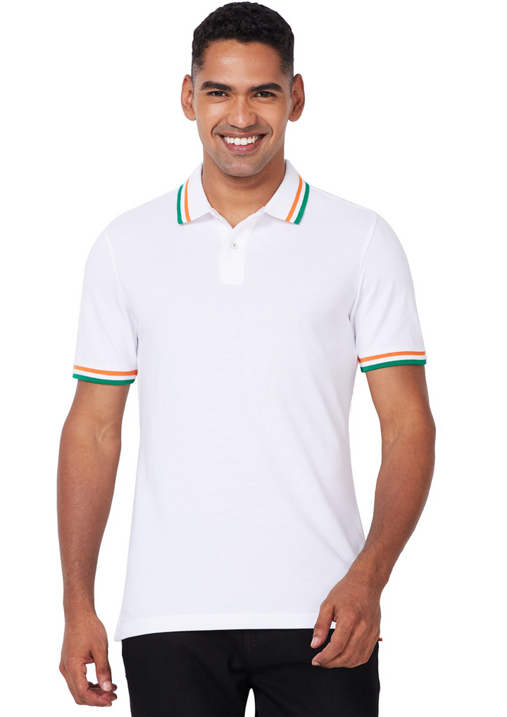 Men's Country Polo with Tricolor