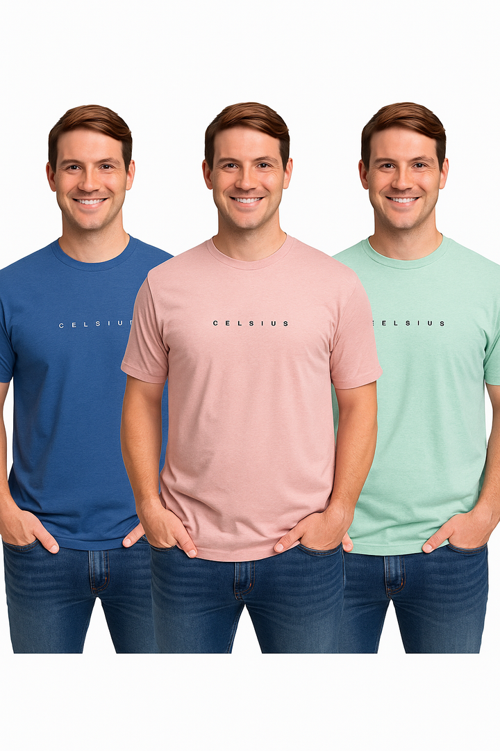 Men's Pack of 3 T-Shirts – Melange
