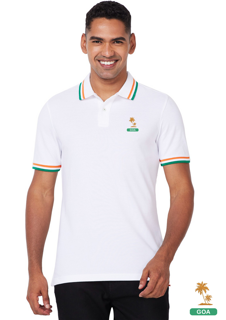 Men's Country Polo with Tricolor