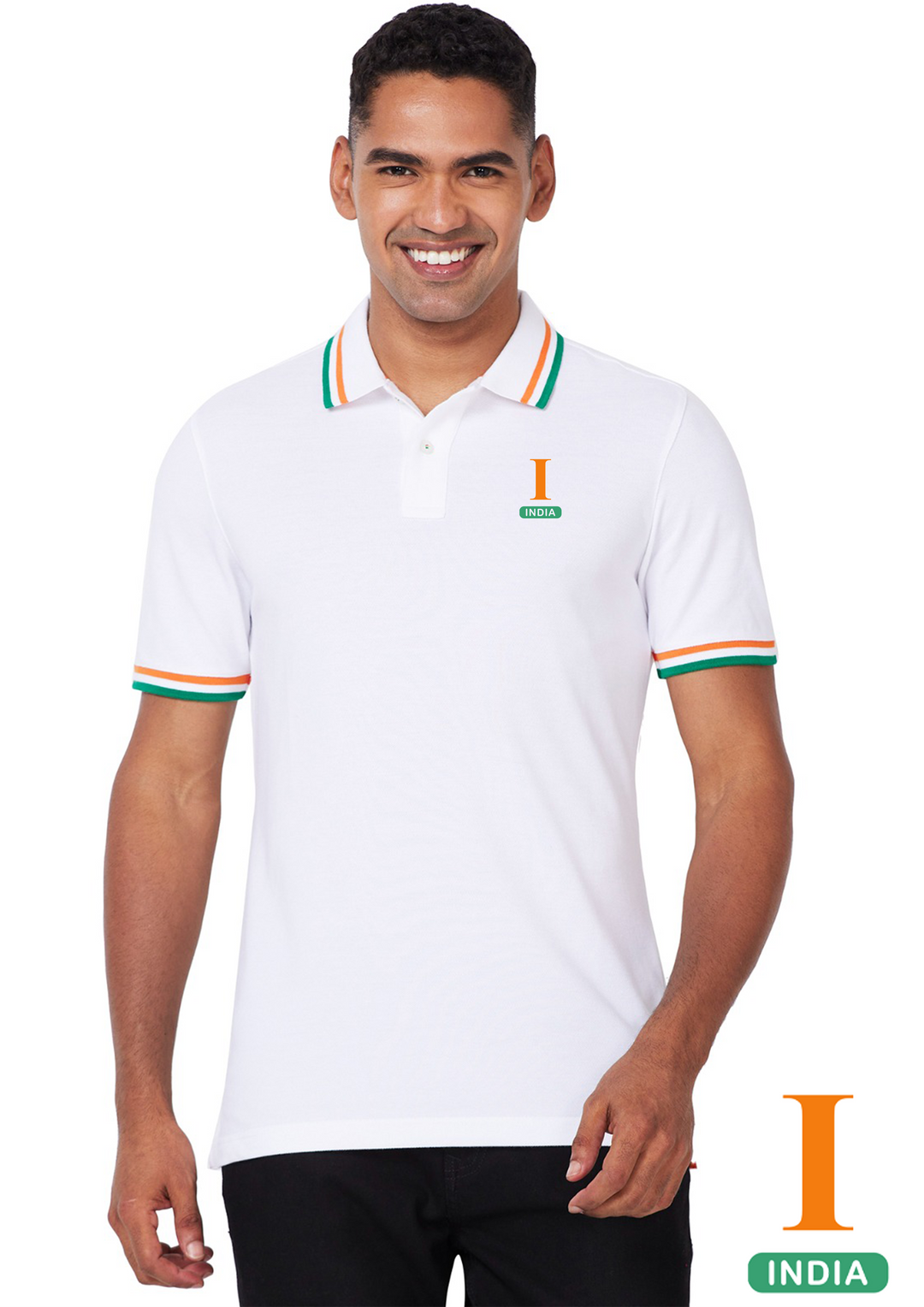 Men's Country Polo with Tricolor