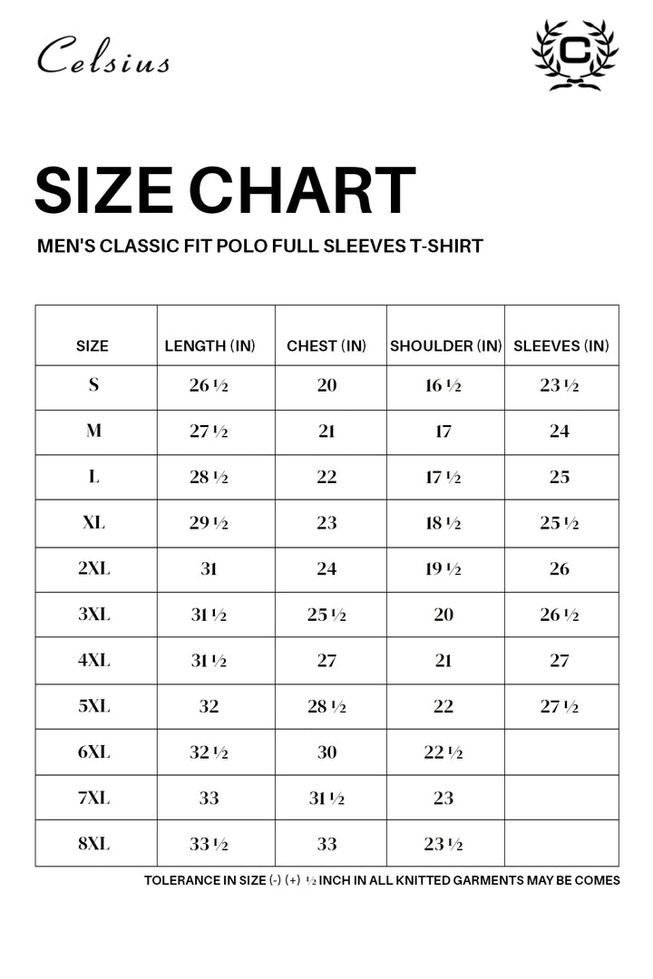 Men's Full-Sleeved Jacquard Polo Shirt