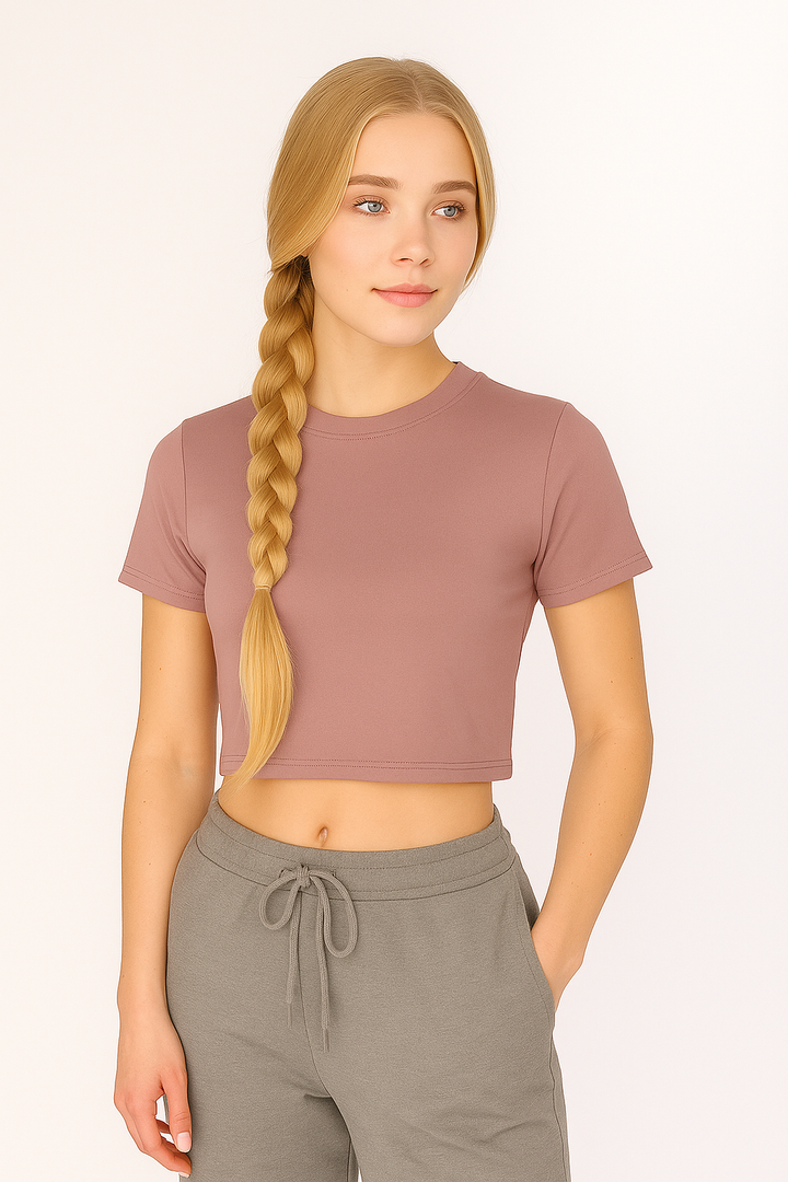 Women's DRI-EASE Cotton Blend Crop Top