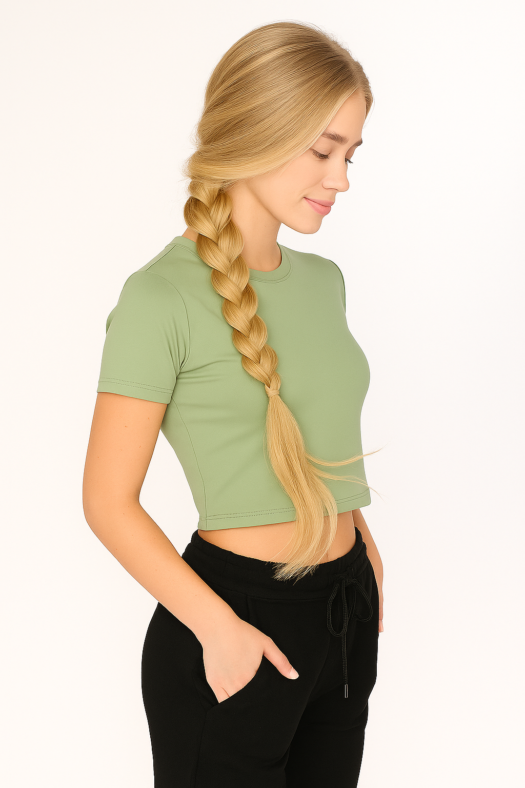 Women's DRI-EASE Cotton Blend Crop Top