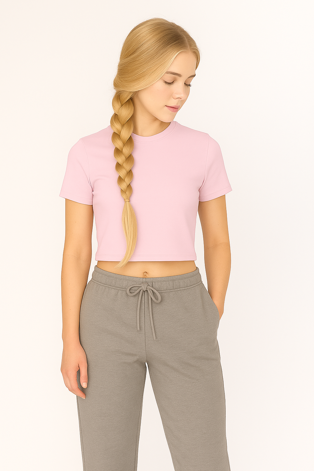 Women's DRI-EASE Cotton Blend Crop Top